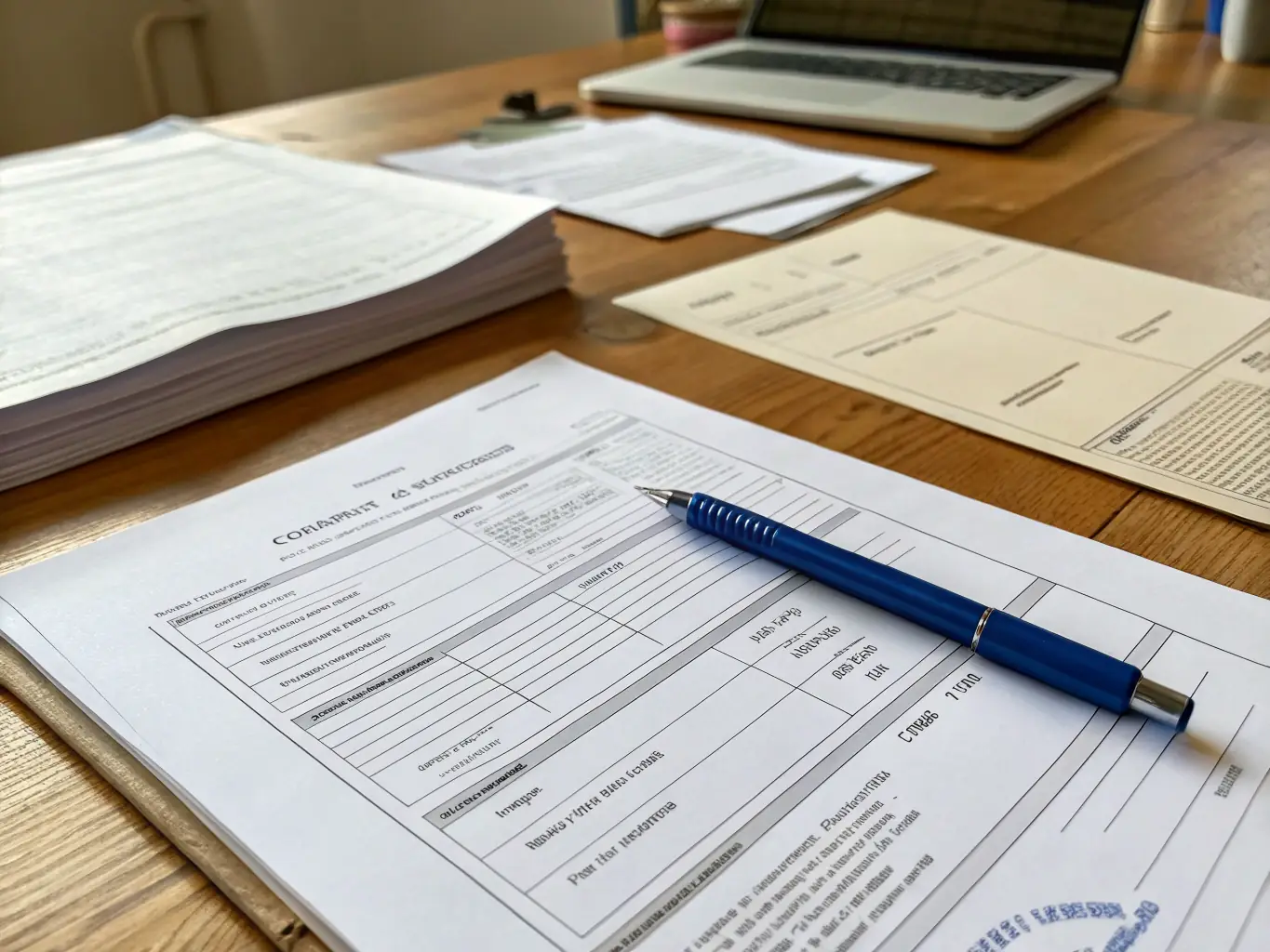 An image depicting a stack of documents with international flags, symbolizing Exwest's expertise in navigating complex trade regulations and compliance standards.